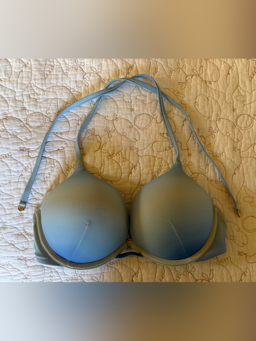 NWOT Victoria Secret Swim Push-up Bikini Top in Blue Ombré